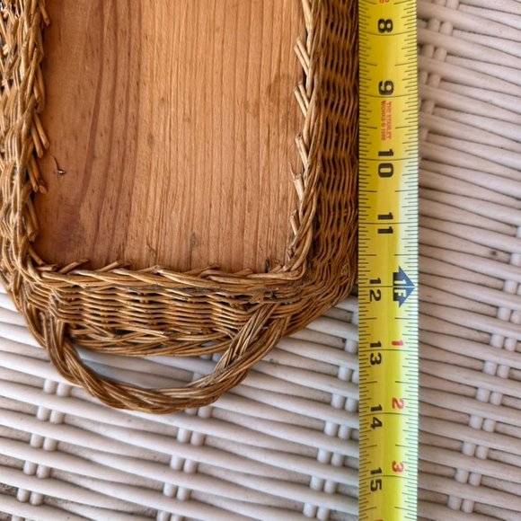 Beautiful Vintage1940's Mexican feather art bird rattan basket wall decor - Picture 5 of 6